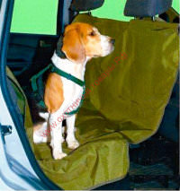 Накидка на автомобильные кресла для перевозки собак, однослойная, с водоотталкивающим покрытием