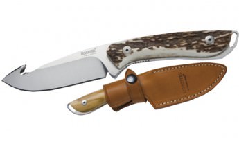 Нож LionSteel серии Hunting лезвие 90 мм фиксированное со скиннером, рукоять - оливковое дерево (Италия)