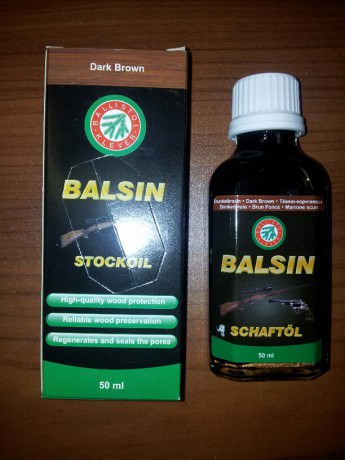 Масло Balsin Schaftol 50ml (Темно-коричневое) средство для обработки дерева, 50 мл. (Германия)
