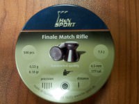 Пульки свинцовые для пневматических винтовок, HN Final match Rifle, кал. 4,5 mm (Германия)